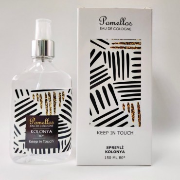 Pomellos Kolonya-Keep in Touch 150ml Cam Şişe 80 Derece Spreyli Kolonya