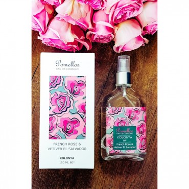 French Rose & Vetiver El Salvador - (150ml Cam Şişe 80 Derece Spreyli Kolonya)